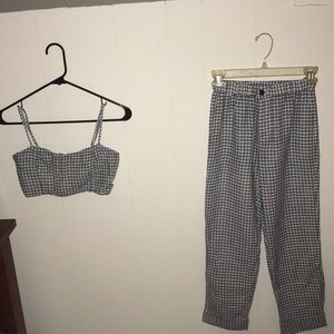 Brandy Melville Gingham Outfit (2 piece)